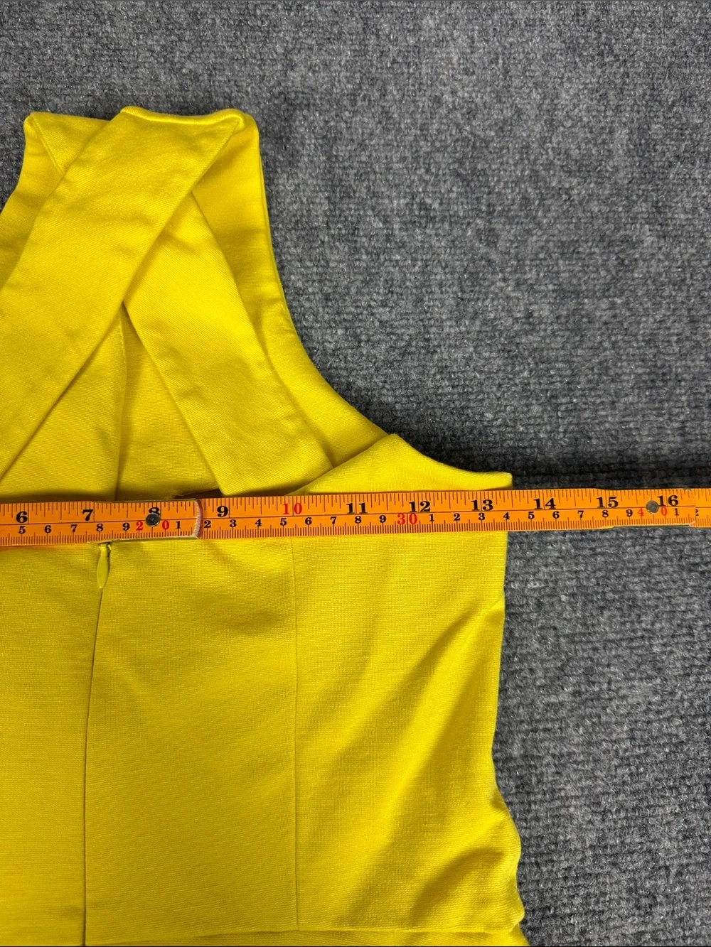 Banana Republic Bright Yellow Halter Fit-and-Flare Mini Dress